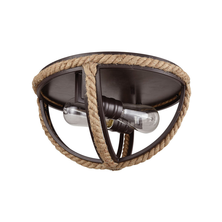 Elk Natural Rope 63062-2 Ceiling Light - Oil Rubbed Bronze