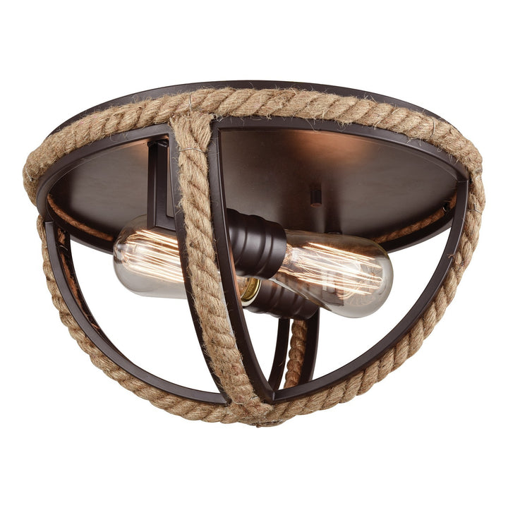 Elk Natural Rope 63062-2 Ceiling Light - Oil Rubbed Bronze