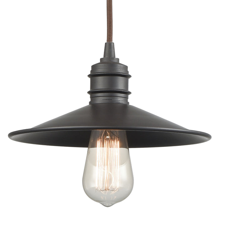 Elk Spindle Wheel 69083/1 Pendant Light - Oil Rubbed Bronze