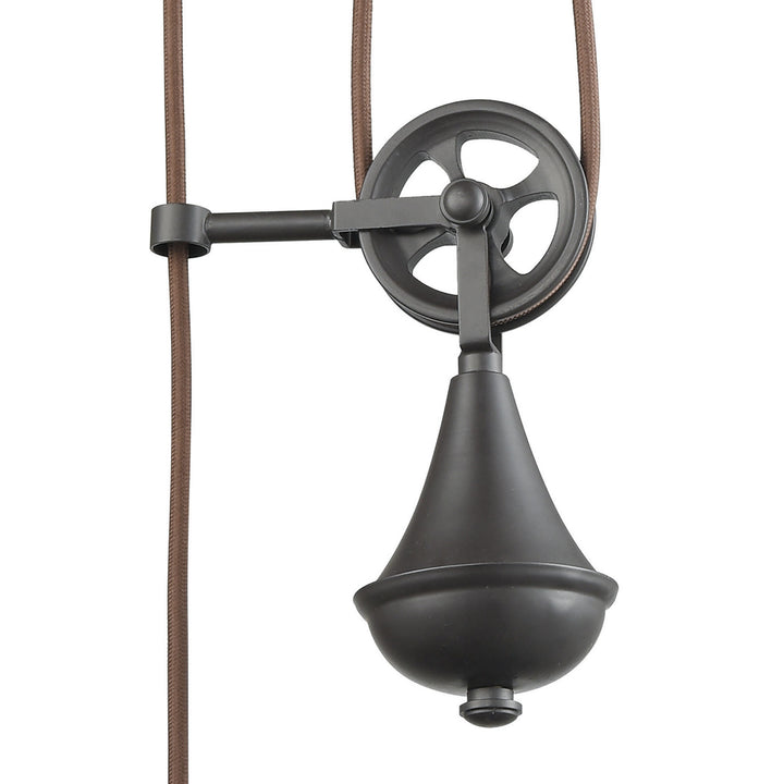 Elk Spindle Wheel 69083/1 Pendant Light - Oil Rubbed Bronze