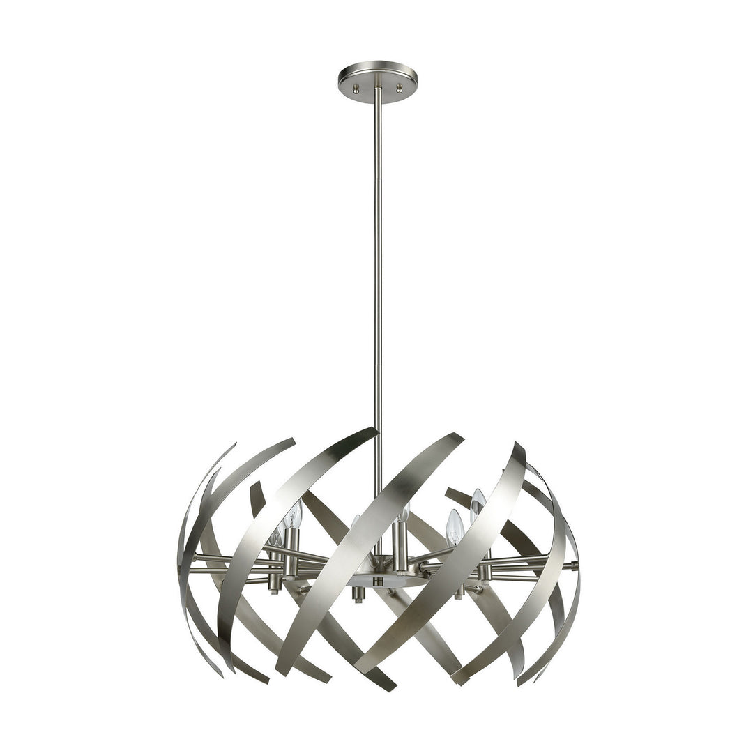 Elk Carthage 81255/6 Chandelier Light - Satin Nickel