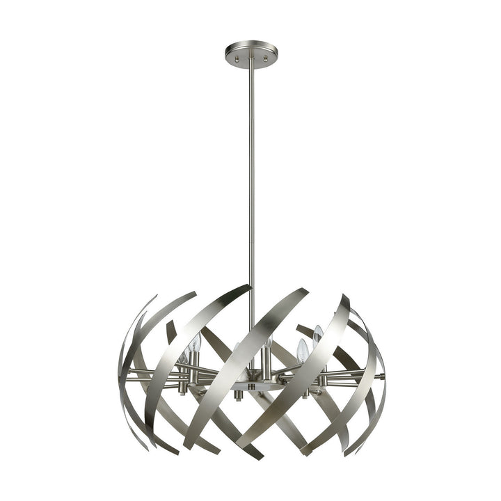 Elk Carthage 81255/6 Chandelier Light - Satin Nickel