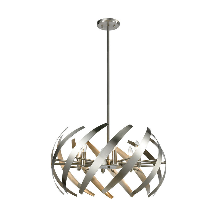 Elk Carthage 81255/6 Chandelier Light - Satin Nickel