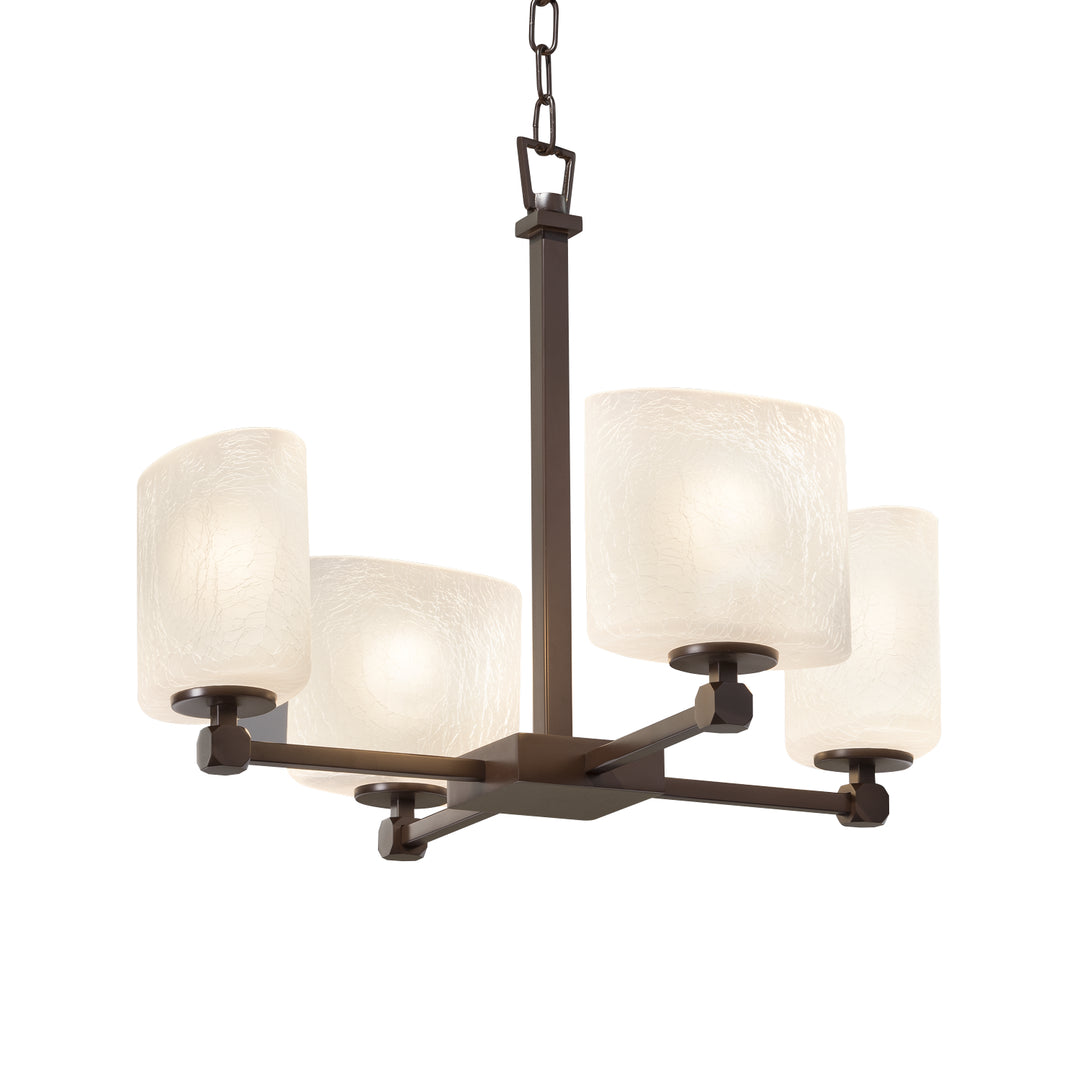 Justice Designs Fusion FSN-8420-30-FRCR-DBRZ Chandelier Light - Dark Bronze