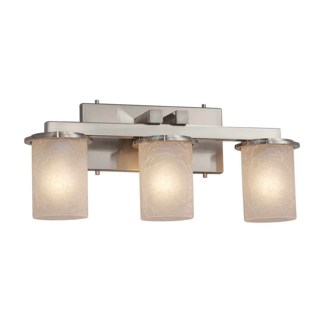 Justice Designs Fusion FSN-8773-10-FRCR-NCKL Bath Vanity Light 21 in. wide - Brushed Nickel