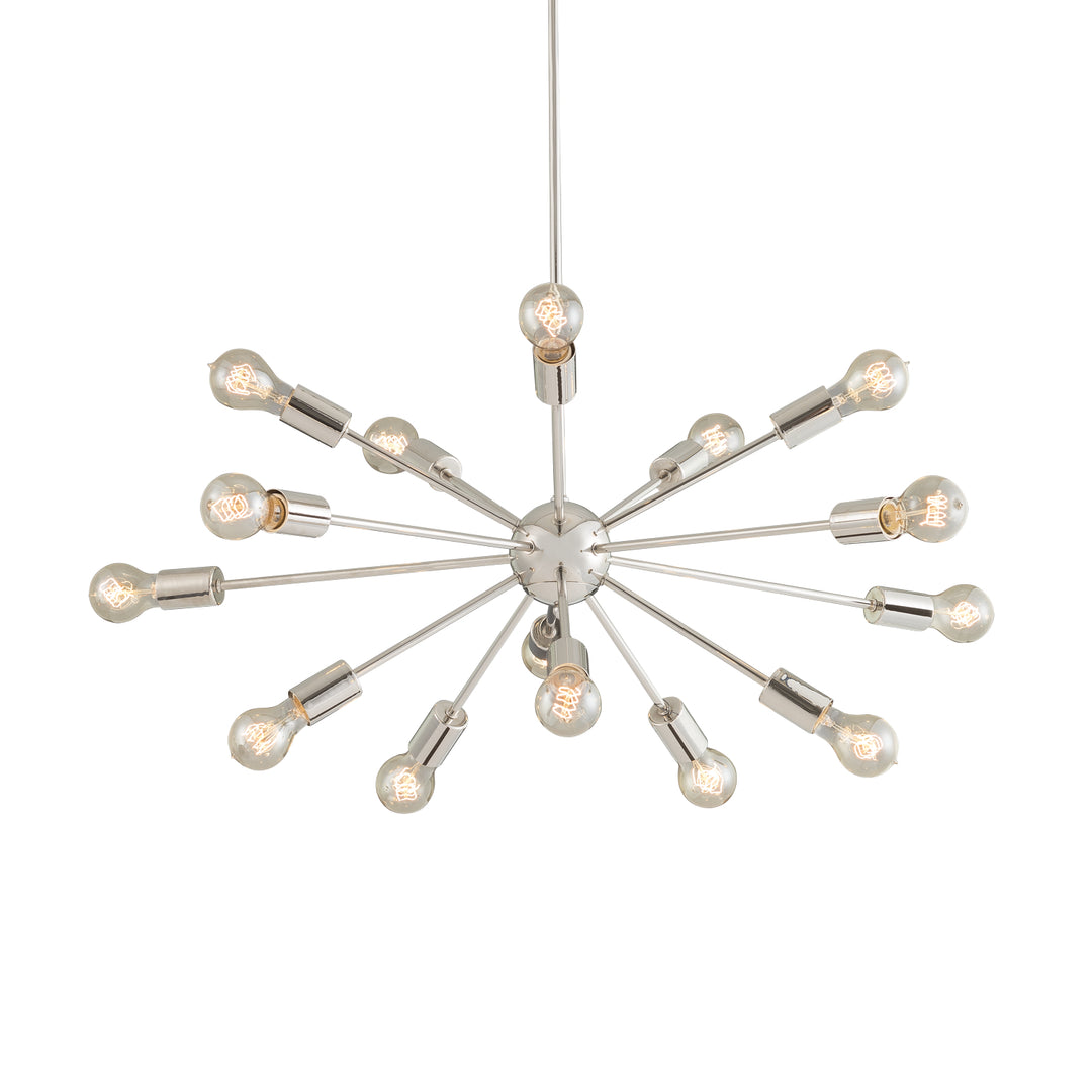 Justice Designs Axion NSH-8024-CROM Chandelier Light - Polished Chrome