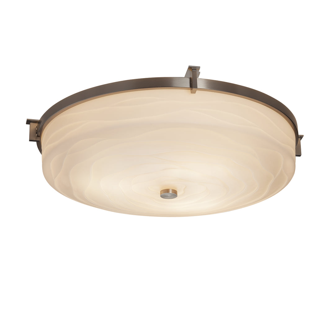 Justice Designs Porcelina PNA-8988-WAVE-NCKL Ceiling Light - Brushed Nickel