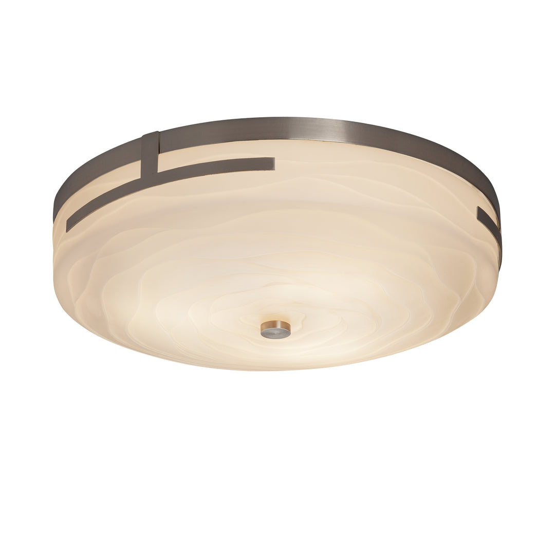 Justice Designs Porcelina PNA-8998-WAVE-NCKL Ceiling Light - Brushed Nickel