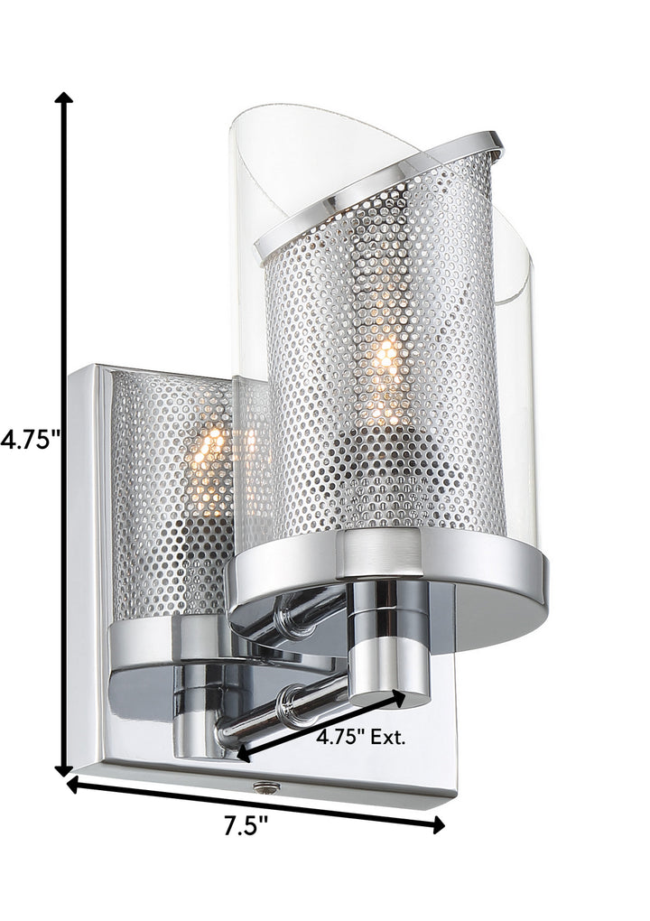 Varaluz So Inclined 246B01CH Wall Sconce Light - Chrome
