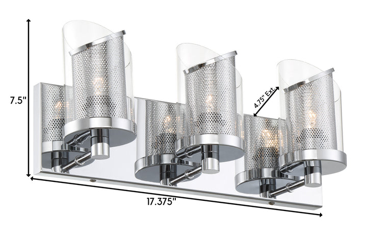 Varaluz So Inclined 246B03CH Bath Vanity Light 18 in. wide - Chrome