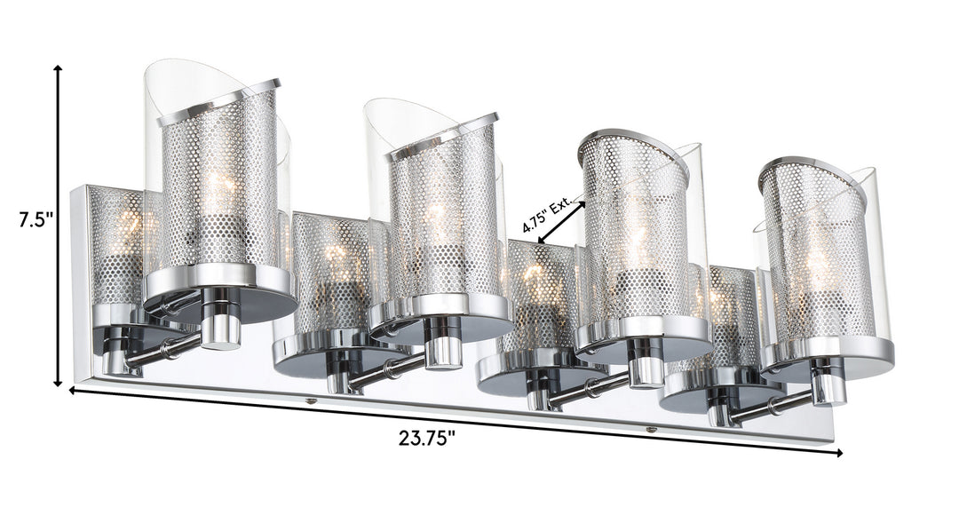 Varaluz So Inclined 246B04CH Bath Vanity Light 24 in. wide - Chrome