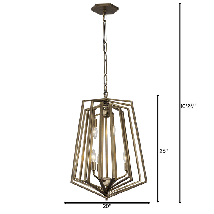 Varaluz Gymnast 262F06HG Pendant Light - Havana Gold