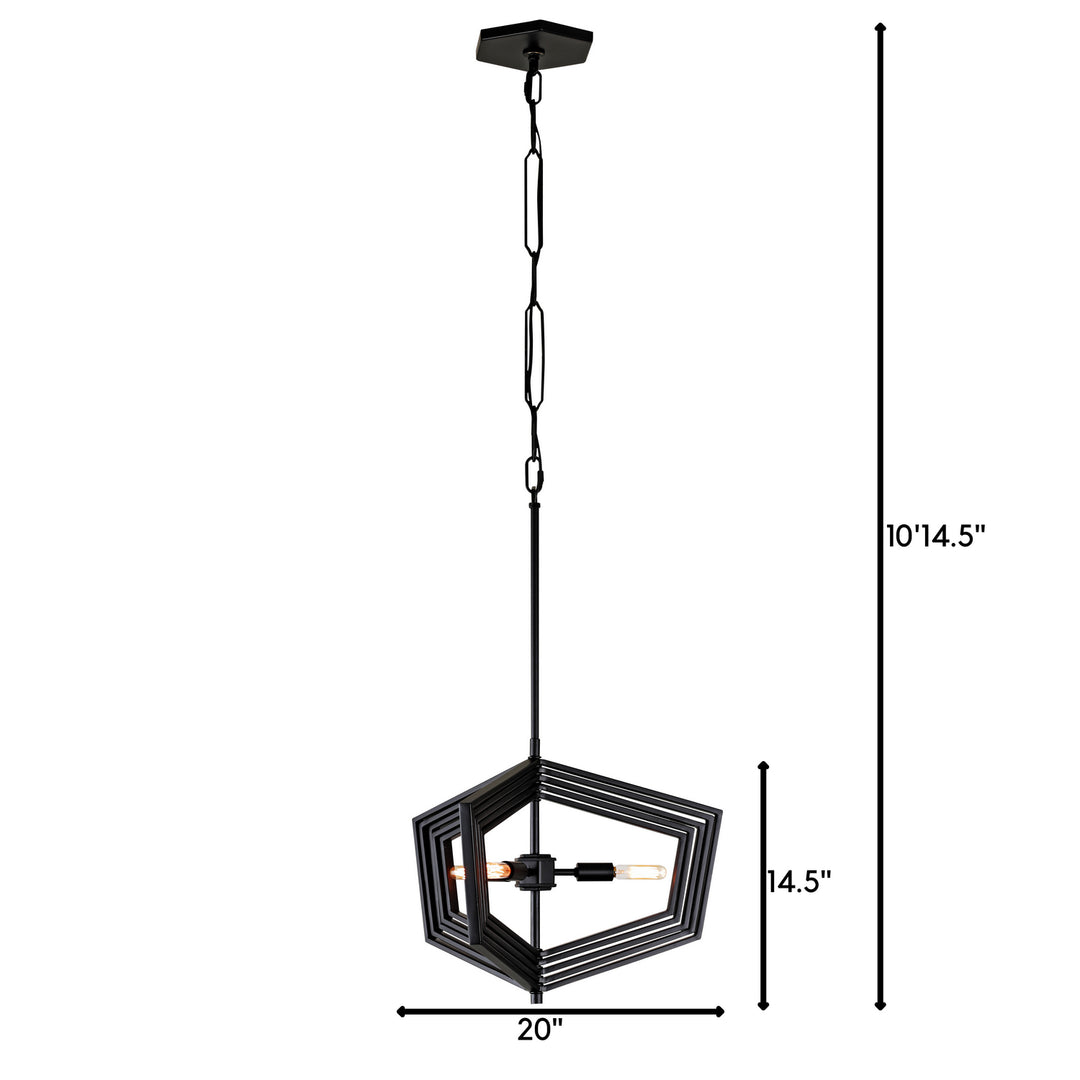 Varaluz Gymnast 262P03BL Pendant Light - Black