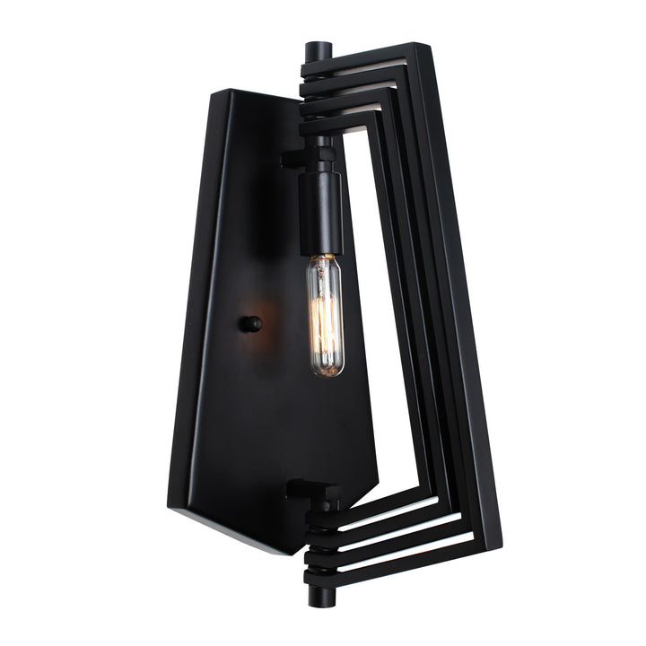 Varaluz Gymnast 262W01BL Wall Sconce Light - Black
