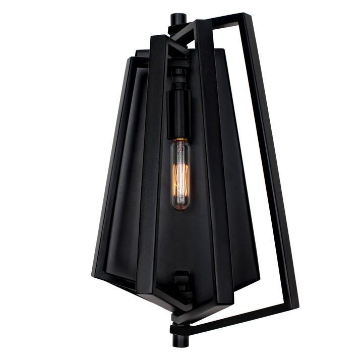 Varaluz Gymnast 262W01BL Wall Sconce Light - Black
