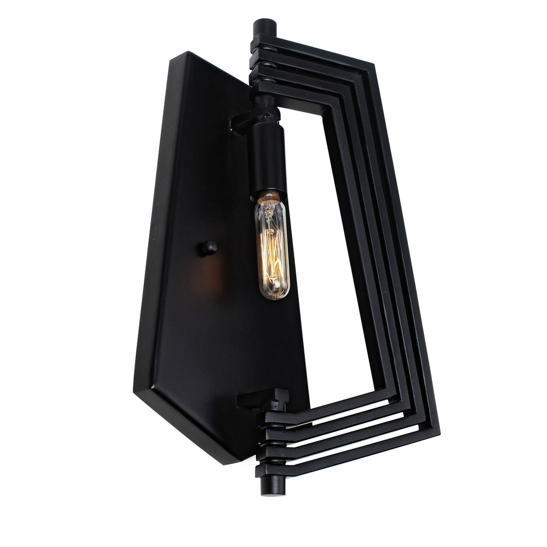 Varaluz Gymnast 262W01BL Wall Sconce Light - Black
