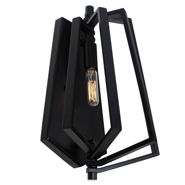 Varaluz Gymnast 262W01BL Wall Sconce Light - Black