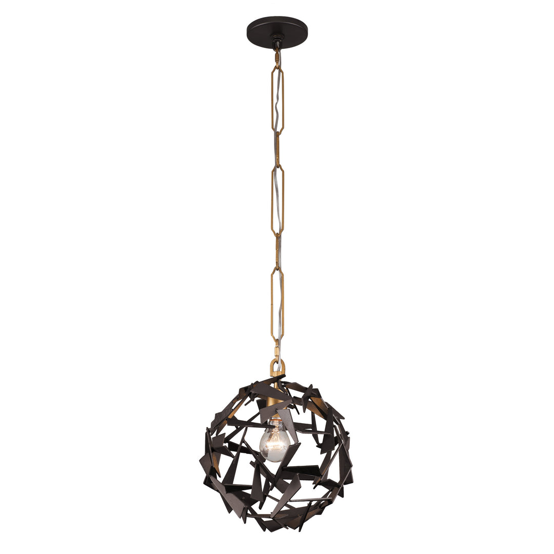 Varaluz Bermuda 286P01AGRB Pendant Light - Antique Gold/Rustic Bronze