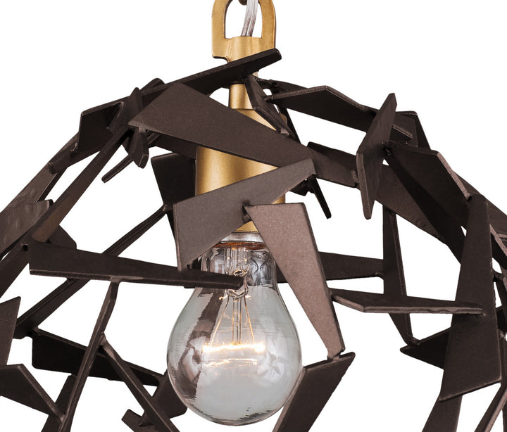 Varaluz Bermuda 286P01AGRB Pendant Light - Antique Gold/Rustic Bronze