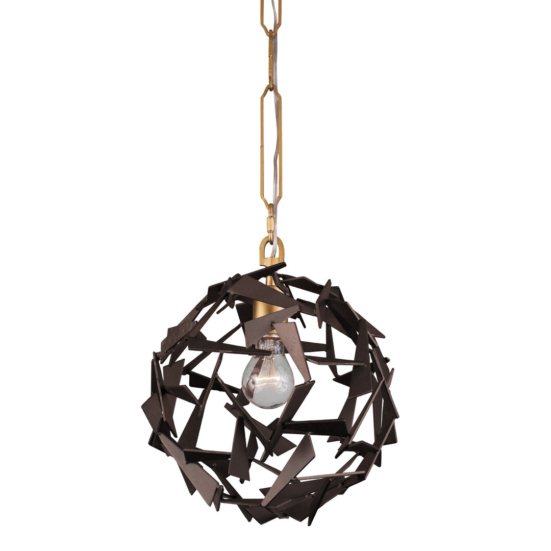 Varaluz Bermuda 286P01AGRB Pendant Light - Antique Gold/Rustic Bronze