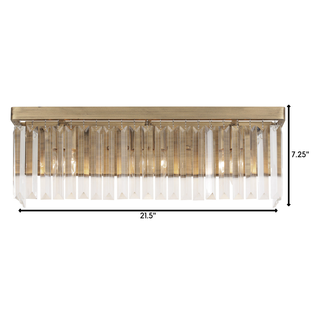 Varaluz Social Club 297B03HG Bath Vanity Light 22 in. wide - Havana Gold