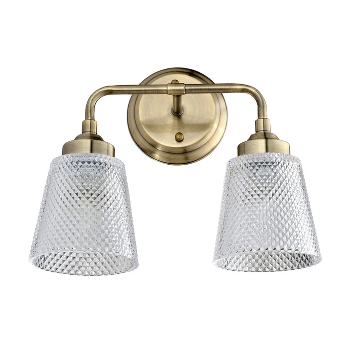 Varaluz Westport 312B02AB Bath Vanity Light 13 in. wide - Antique Brass