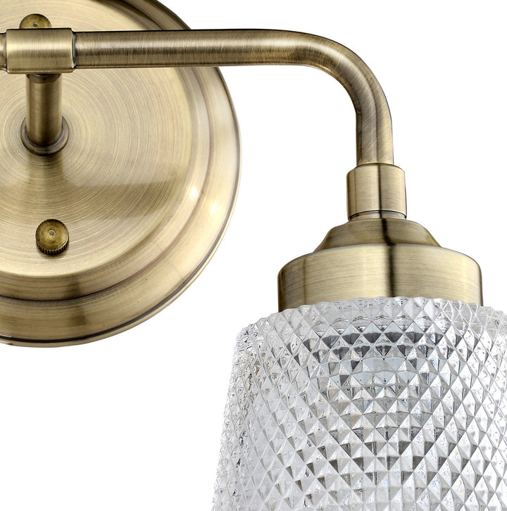 Varaluz Westport 312B02AB Bath Vanity Light 13 in. wide - Antique Brass