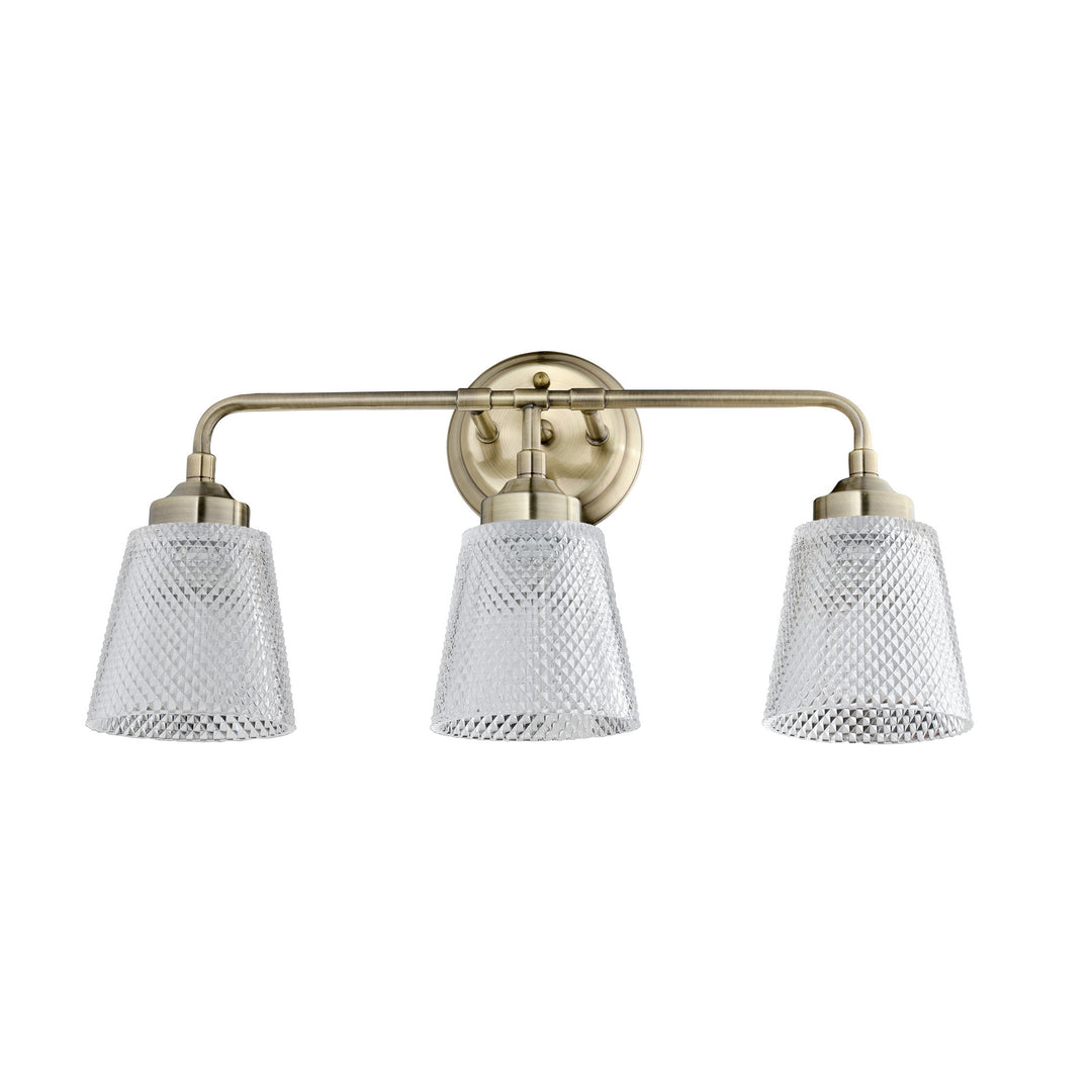 Varaluz Westport 312B03AB Bath Vanity Light 22 in. wide - Antique Brass