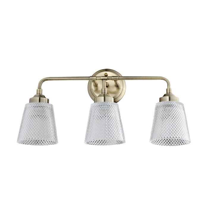 Varaluz Westport 312B03AB Bath Vanity Light 22 in. wide - Antique Brass