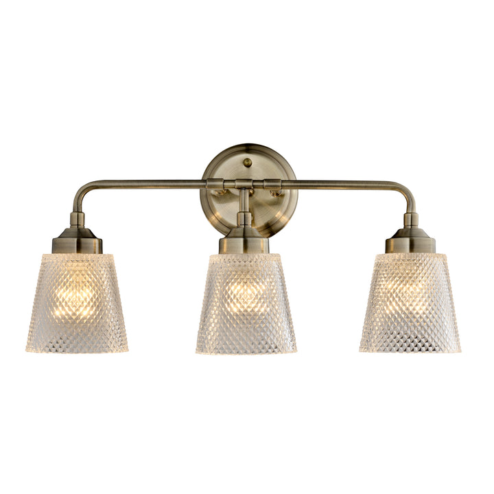 Varaluz Westport 312B03AB Bath Vanity Light 22 in. wide - Antique Brass