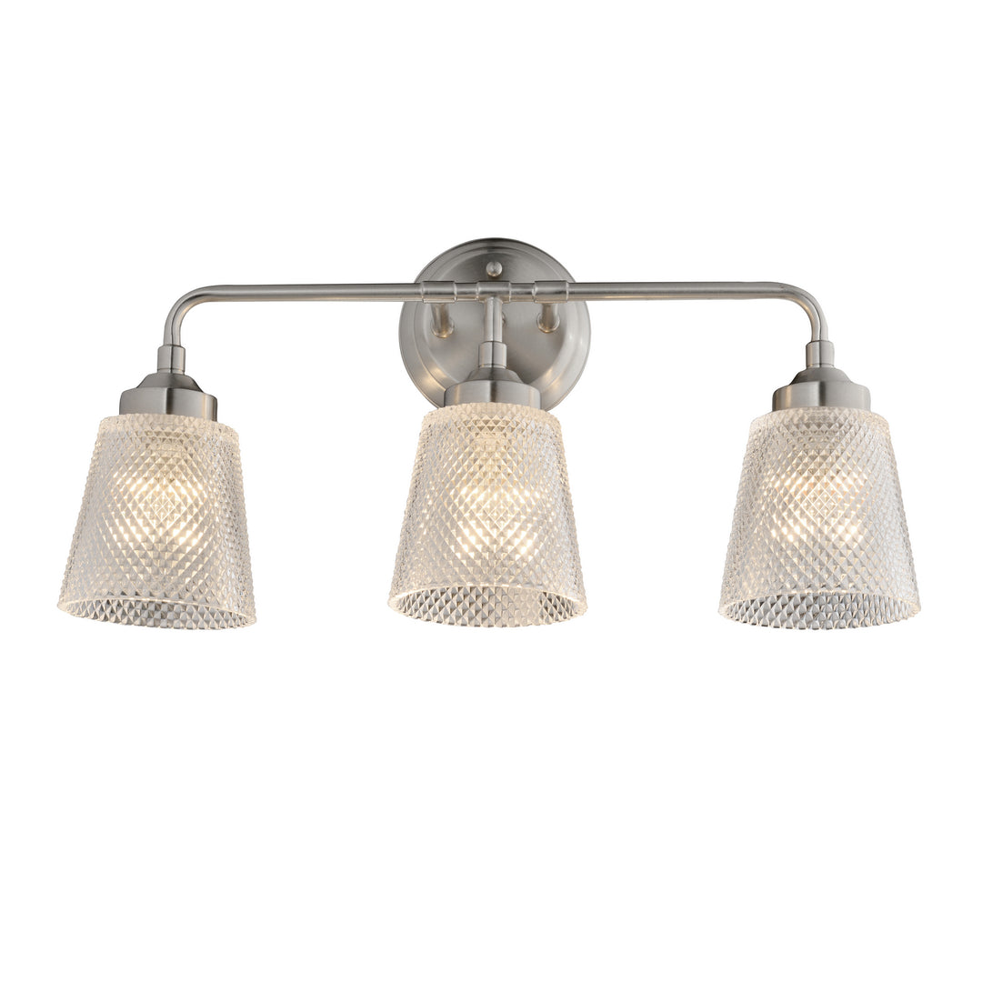 Varaluz Westport 312B03BN Bath Vanity Light 22 in. wide - Brushed Nickel