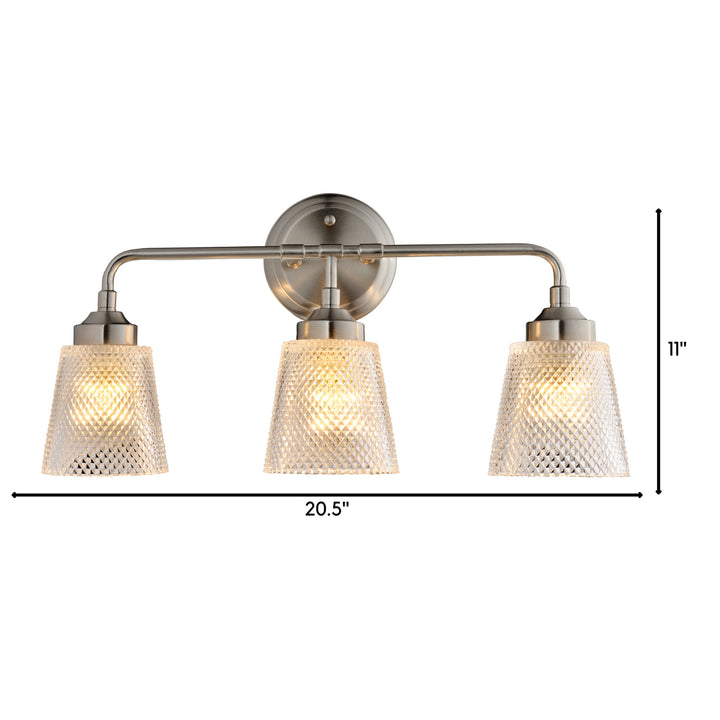 Varaluz Westport 312B03BN Bath Vanity Light 22 in. wide - Brushed Nickel