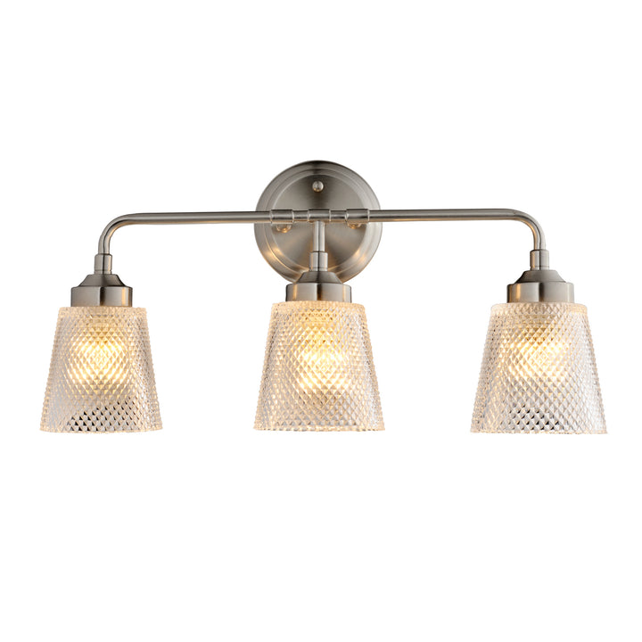 Varaluz Westport 312B03BN Bath Vanity Light 22 in. wide - Brushed Nickel