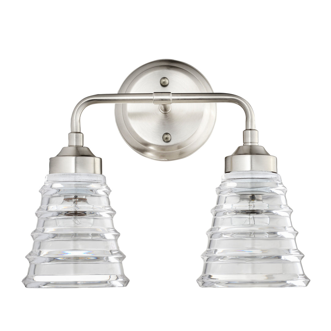 Varaluz Amherst 313B02BN Bath Vanity Light 13 in. wide - Brushed Nickel