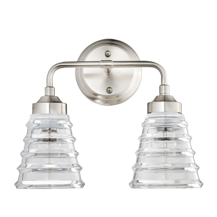 Varaluz Amherst 313B02BN Bath Vanity Light 13 in. wide - Brushed Nickel