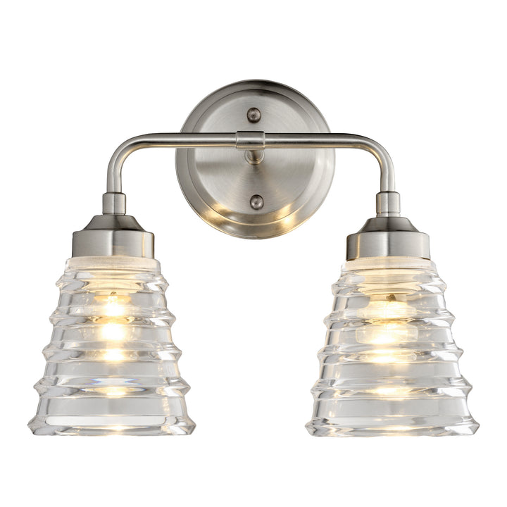 Varaluz Amherst 313B02BN Bath Vanity Light 13 in. wide - Brushed Nickel