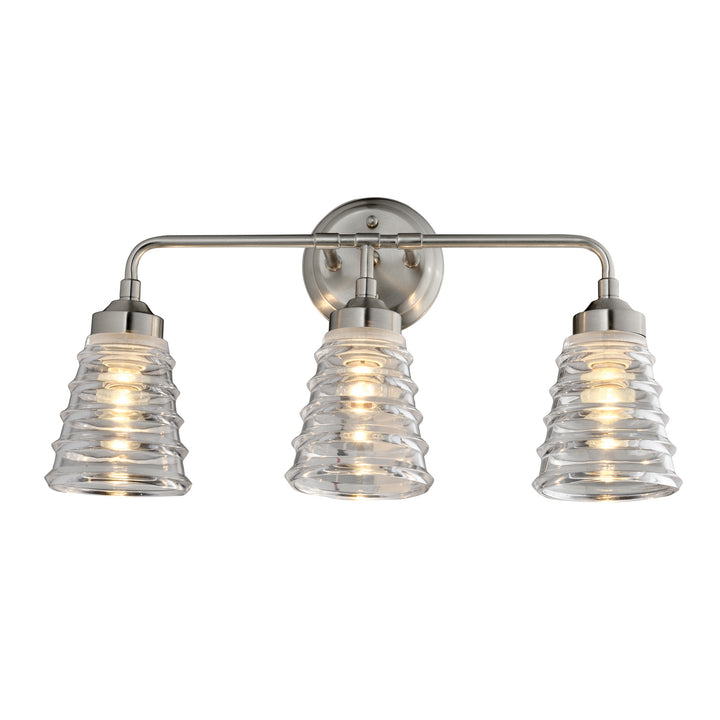 Varaluz Amherst 313B03BN Bath Vanity Light 22 in. wide - Brushed Nickel