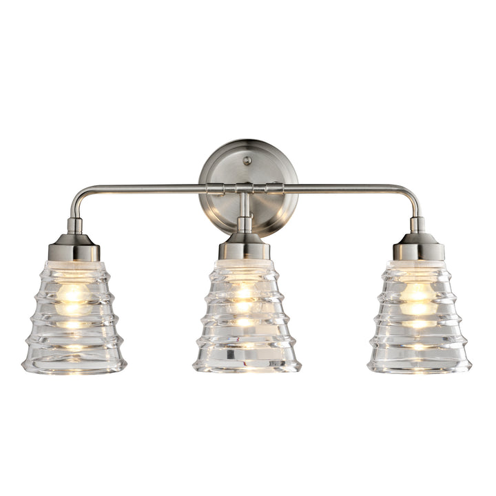 Varaluz Amherst 313B03BN Bath Vanity Light 22 in. wide - Brushed Nickel