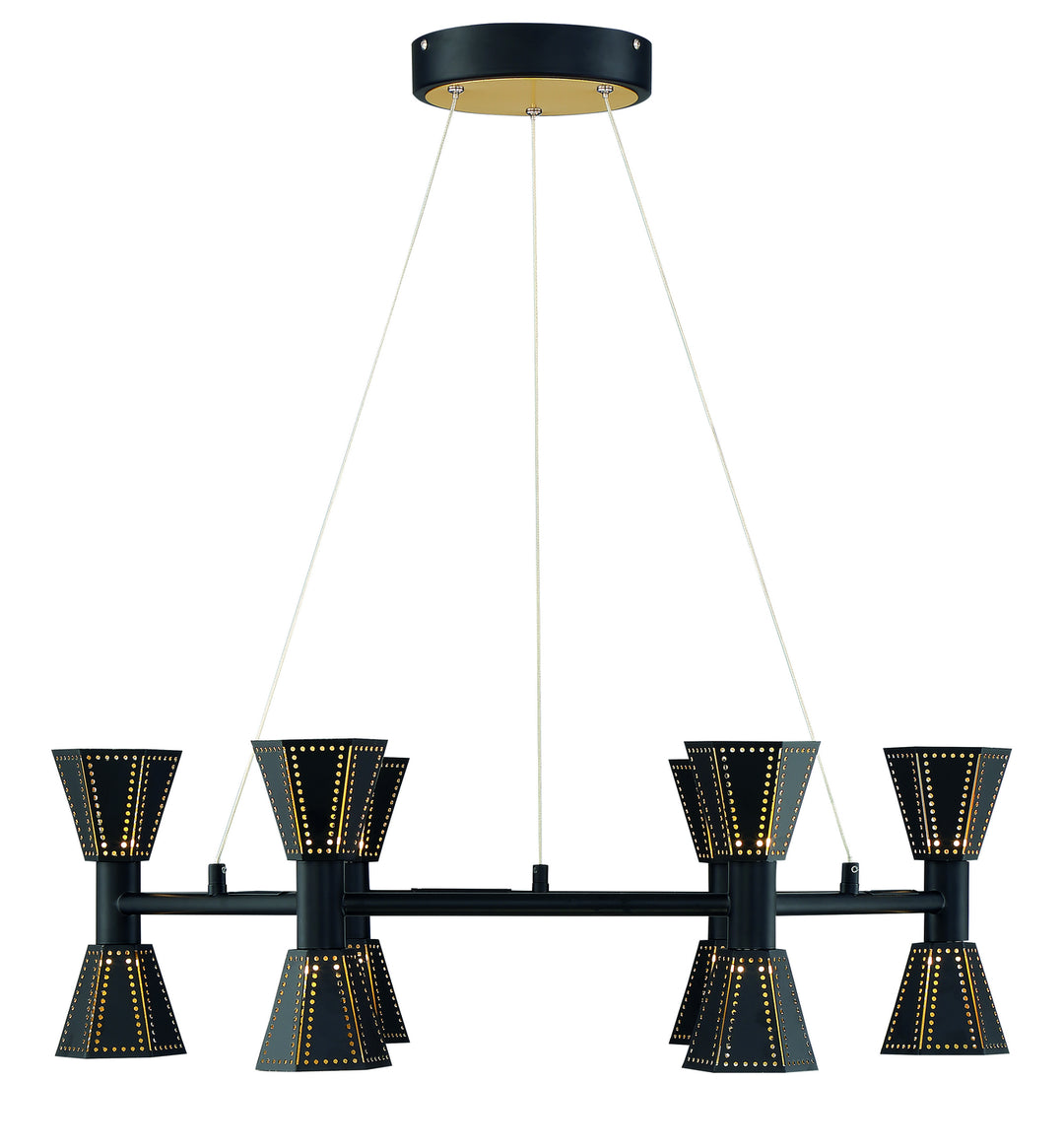 Arnsberg Houston 120311232 Pendant Light - Black / Gold