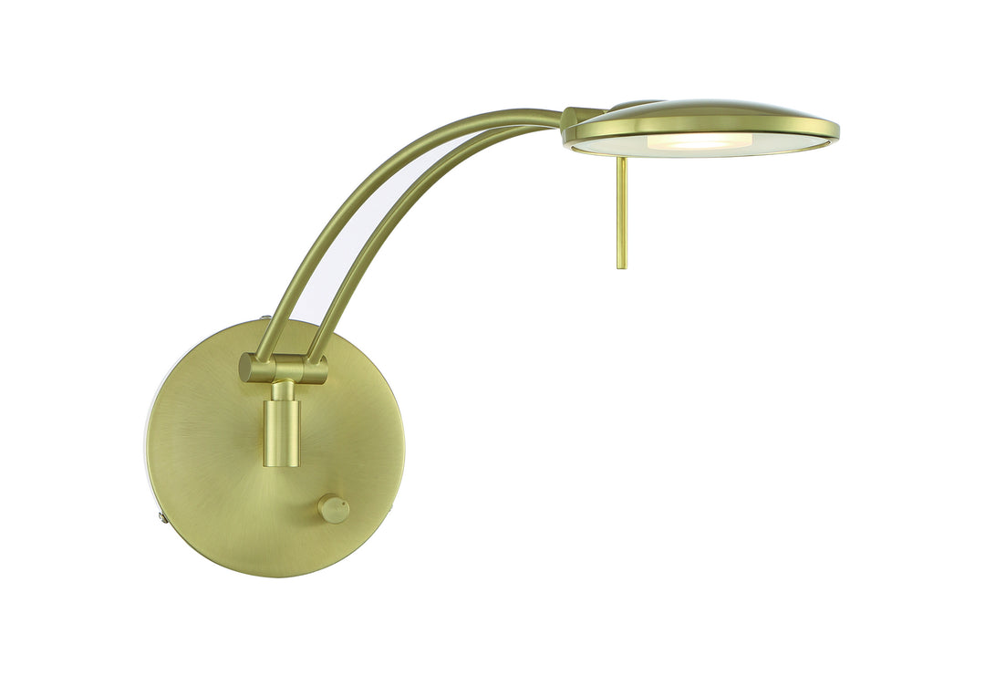 Arnsberg 225810108 Modern Dessau Turbo Lamp Satin Brass