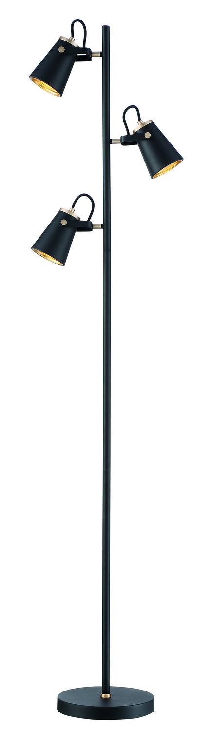 Arnsberg 408800332 Modern Edward Lamp Black/Brass