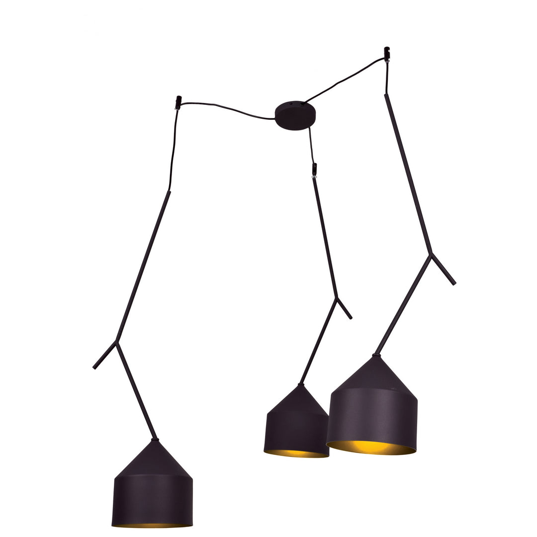 Access Pizzazz 24880LEDDLP-BL/GLD Pendant Light - Black and Gold