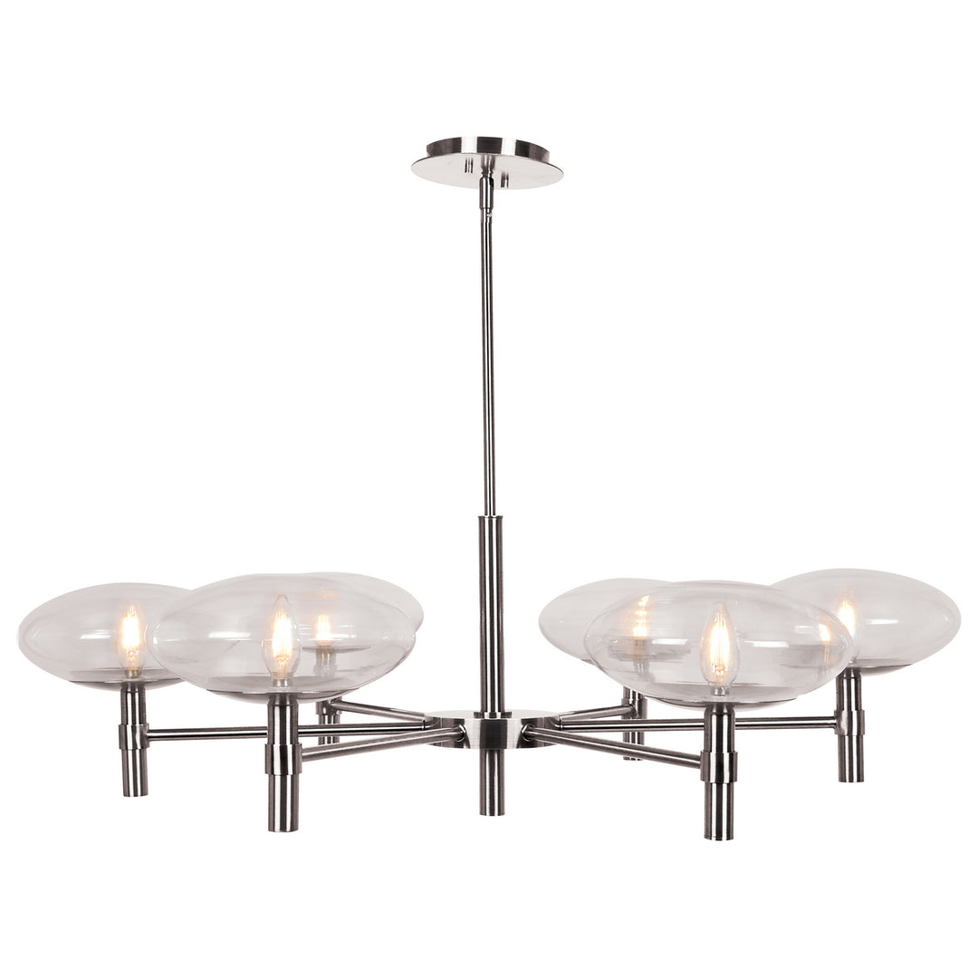 Access Grand 52093LEDDLP-BS/CLR Chandelier Light - Brushed Steel