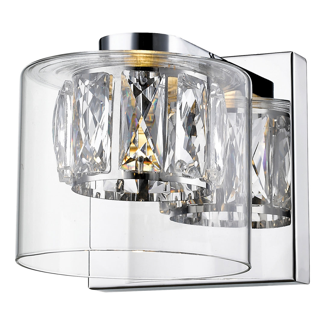 Access Private Collection 62555LEDD-MSS/CCLCLR Wall Sconce Light - Mirrored Stainless Steel