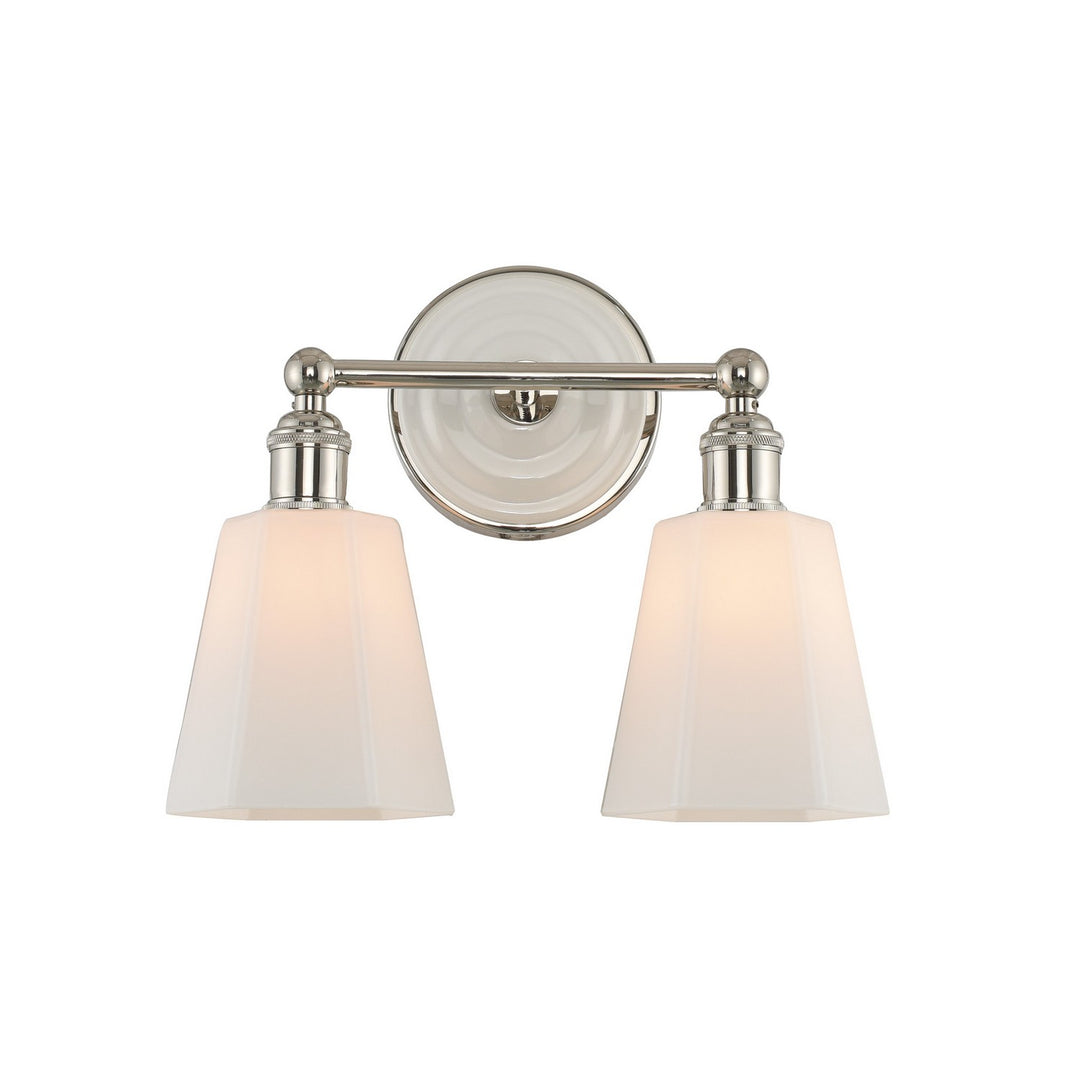 Kalco Greenwich 305032PN Bath Vanity Light 13 in. wide - Polished Nickel