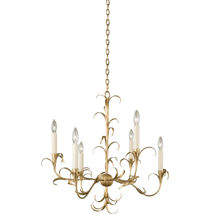 Kalco Ainsley 505471OL Chandelier Light - Oxidized Gold Leaf