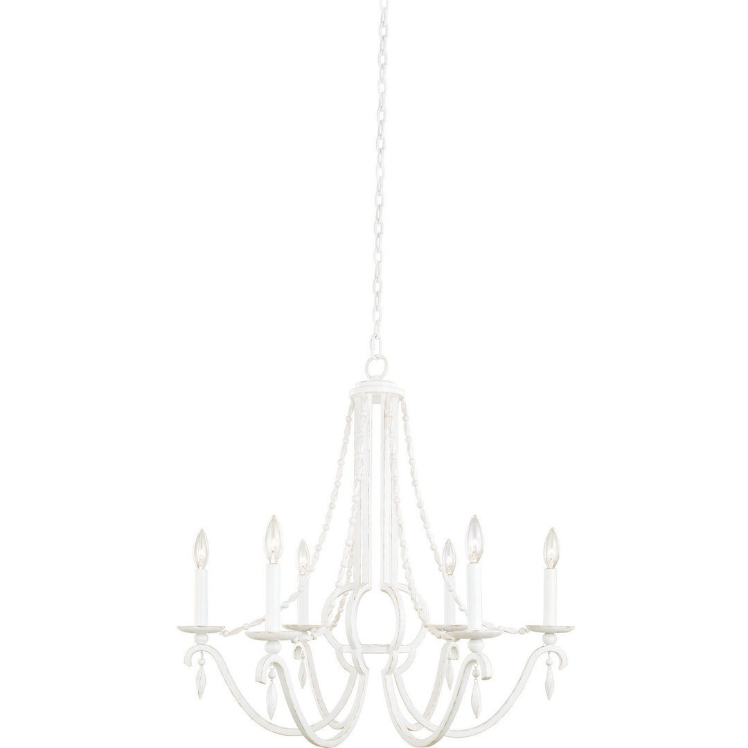 Kalco Acadia 507270DW Chandelier Light - Distressed White