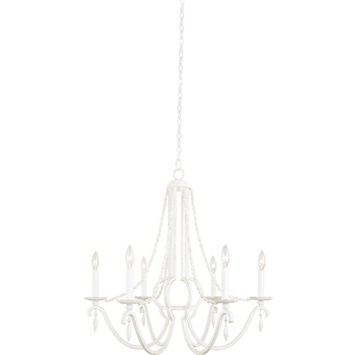 Kalco Acadia 507270DW Chandelier Light - Distressed White