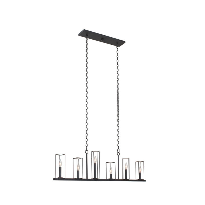 Kalco Allston 507760BI Pendant Light - Black Iron