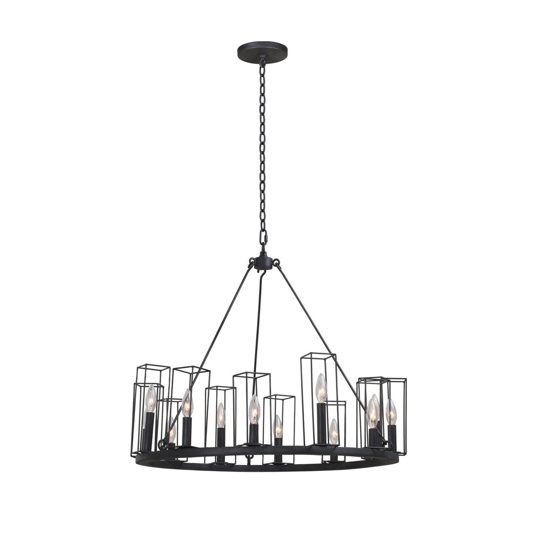 Kalco Allston 507770BI Chandelier Light - Black Iron